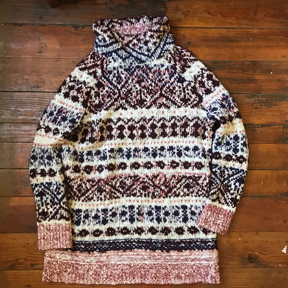 Free people Knit turtleneck sweater dress